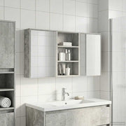 Badkamerkastenset 126x16x62.5 cm bewerkt hout