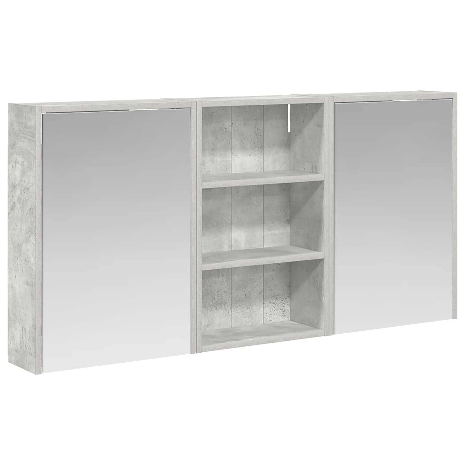 Badkamerkastenset 3 pcs 126 x 16 x 62.5 cm Bewerkt hout