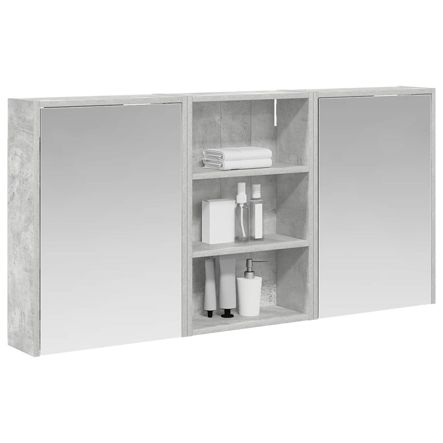 Badkamerkastenset 3 st 126 x 16 x 62.5 cm Bewerkt hout