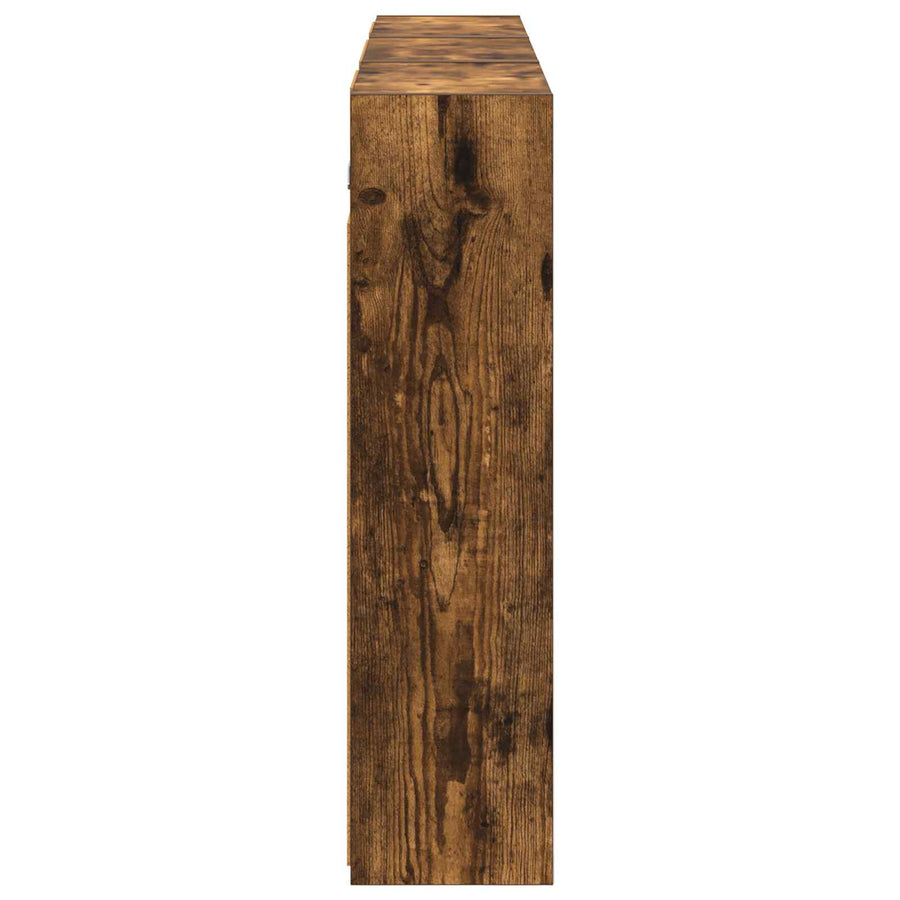 Badkamerkastenset 3 pcs 126 x 16 x 62.5 cm Bewerkt hout