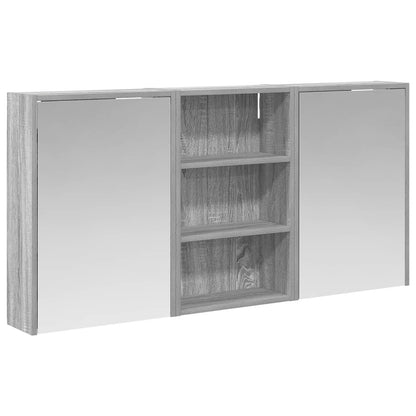 Badkamerkastenset 3 pcs 126 x 16 x 62.5 cm Bewerkt hout