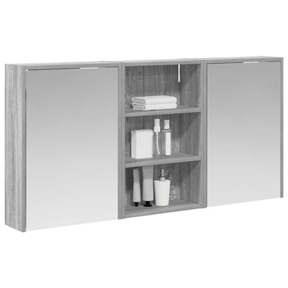 Badkamerkastenset 3 pcs 126 x 16 x 62.5 cm Bewerkt hout