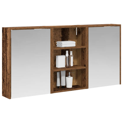 Badkamerkastenset 3 pcs 126 x 16 x 62.5 cm Bewerkt hout
