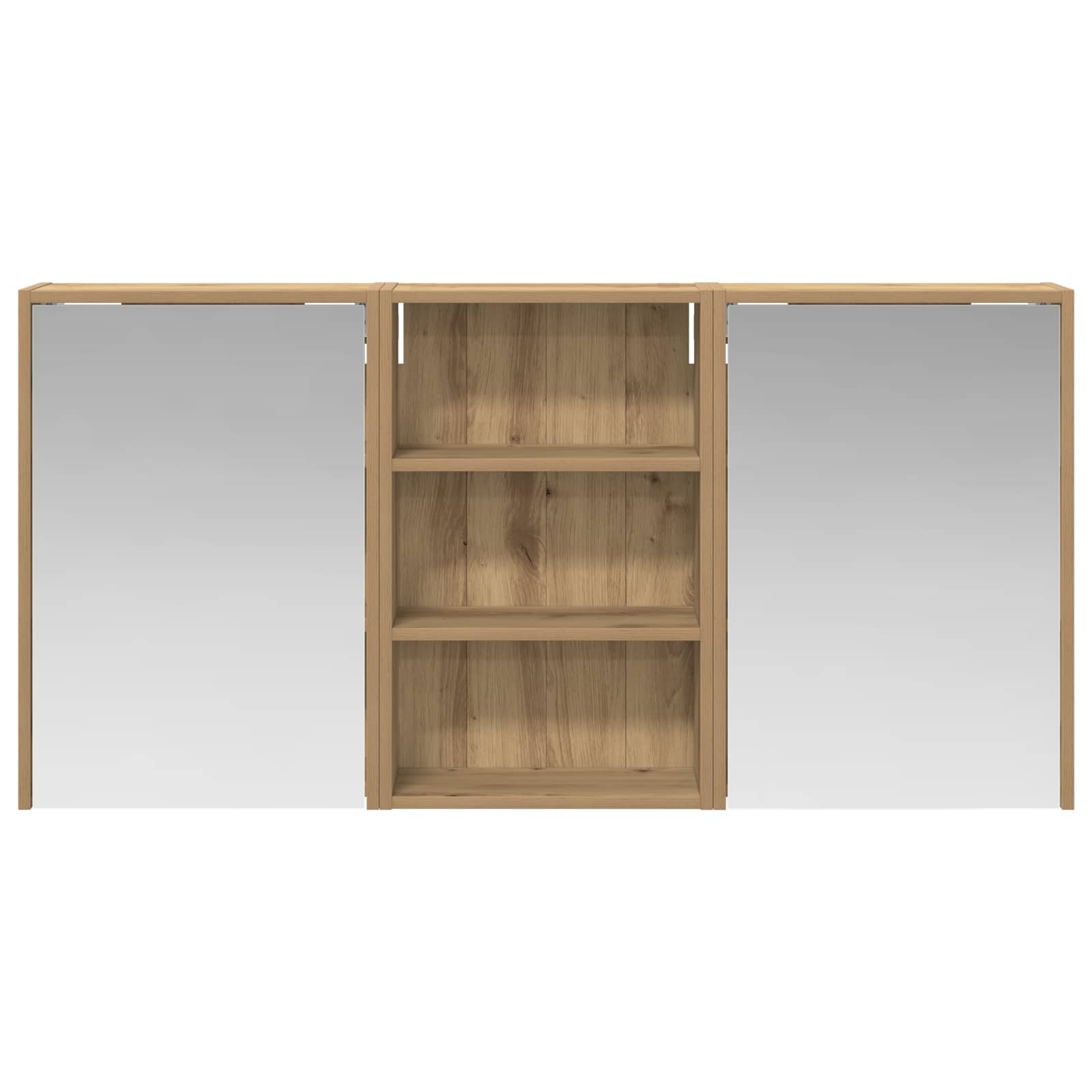 Badkamerkastenset 3 pcs 126 x 16 x 62.5 cm Bewerkt hout