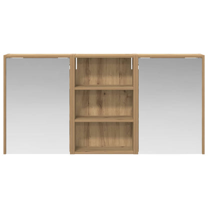 Badkamerkastenset 3 pcs 126 x 16 x 62.5 cm Bewerkt hout