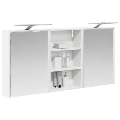 Badkamerkastenset 3 pcs 126 x 16 x 62.5 cm Bewerkt hout
