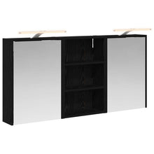 Badkamerkastenset 3 pcs 126 x 16 x 62.5 cm Bewerkt hout