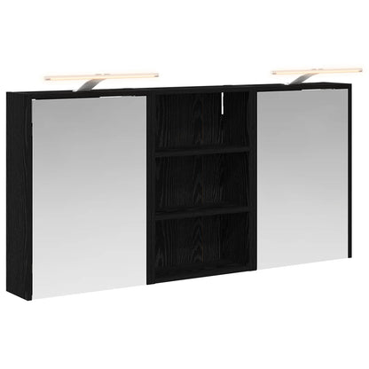 Badkamerkastenset 3 pcs 126 x 16 x 62.5 cm Bewerkt hout