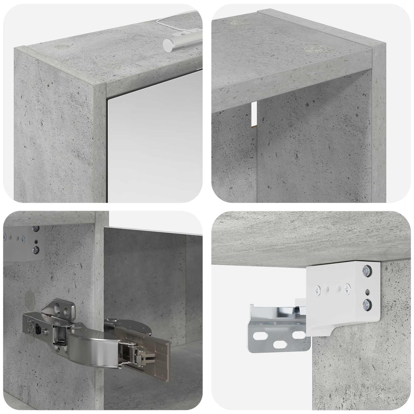 Badkamerkastenset 3 pcs 126 x 16 x 62.5 cm Bewerkt hout