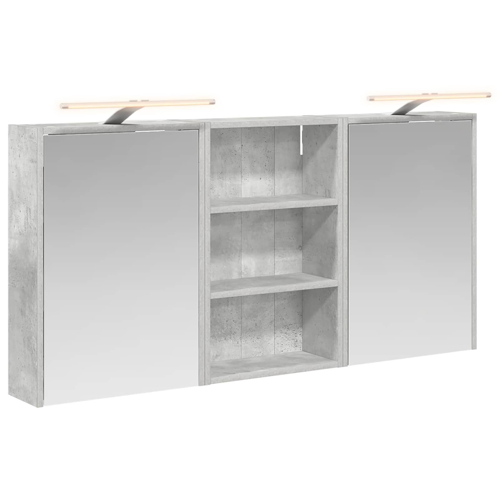 Badkamerkastenset 3 pcs 126 x 16 x 62.5 cm Bewerkt hout