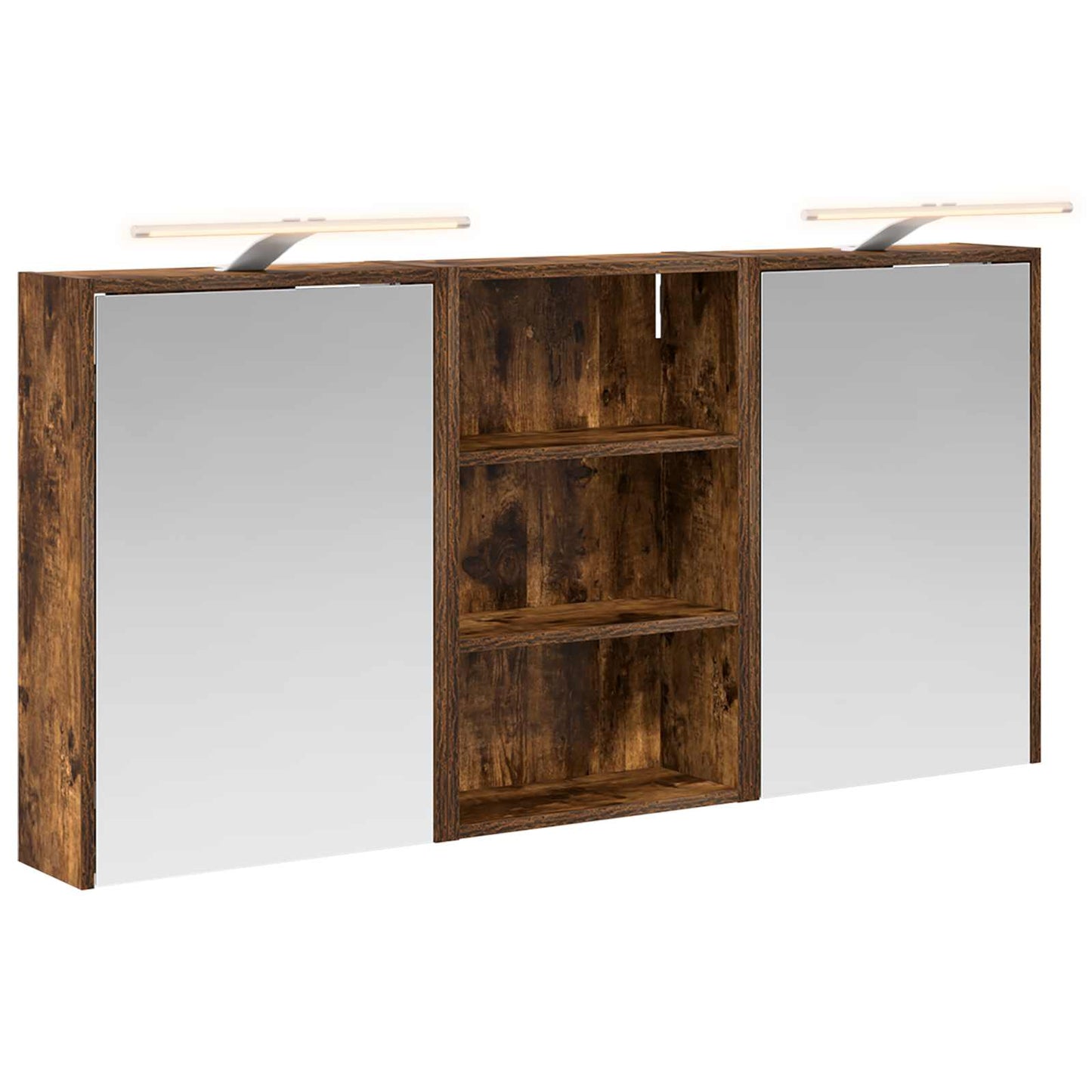 Badkamerkastenset 3 pcs 126 x 16 x 62.5 cm Bewerkt hout