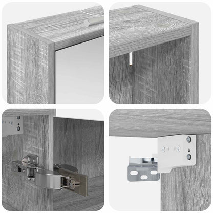 Badkamerkastenset 3 pcs 126 x 16 x 62.5 cm Bewerkt hout