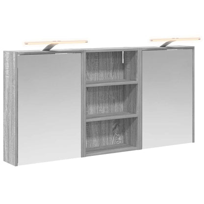 Badkamerkastenset 3 pcs 126 x 16 x 62.5 cm Bewerkt hout
