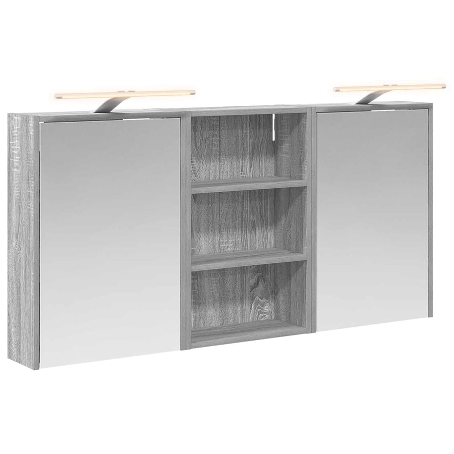 Badkamerkastenset 3 pcs 126 x 16 x 62.5 cm Bewerkt hout