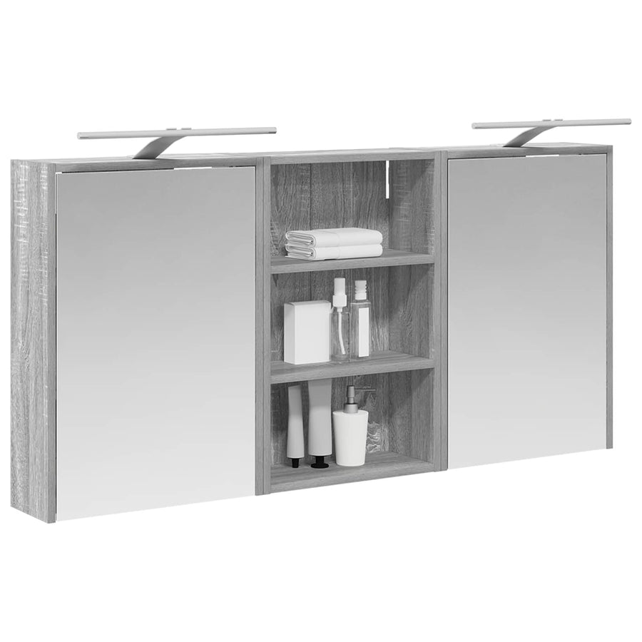 Badkamerkastenset 3 pcs 126 x 16 x 62.5 cm Bewerkt hout