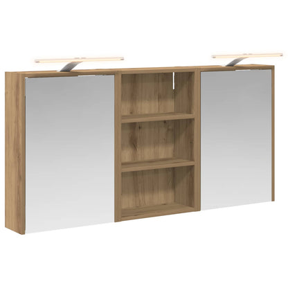 Badkamerkastenset 3 pcs 126 x 16 x 62.5 cm Bewerkt hout