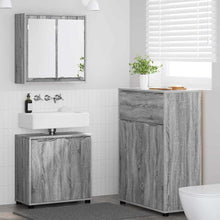 Badkamermeubelset met lade 3 pcs Grijs Sonoma Bewerkt hout