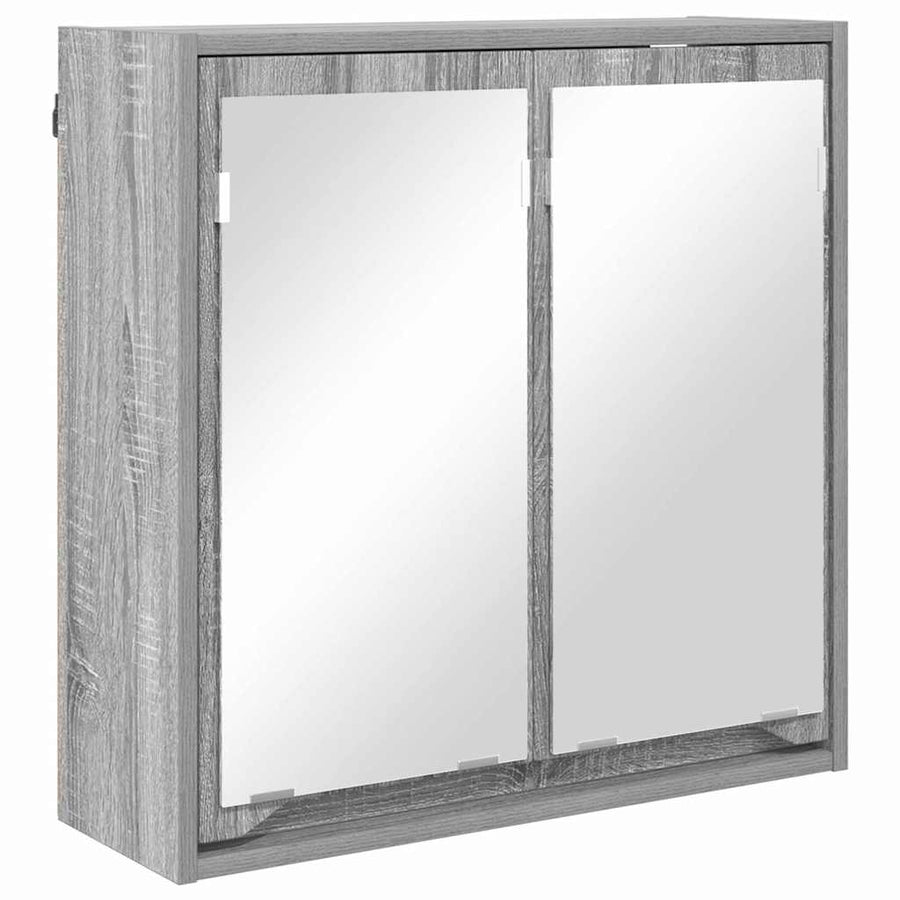 Badkamermeubelset met lade 3 pcs Grijs Sonoma Bewerkt hout