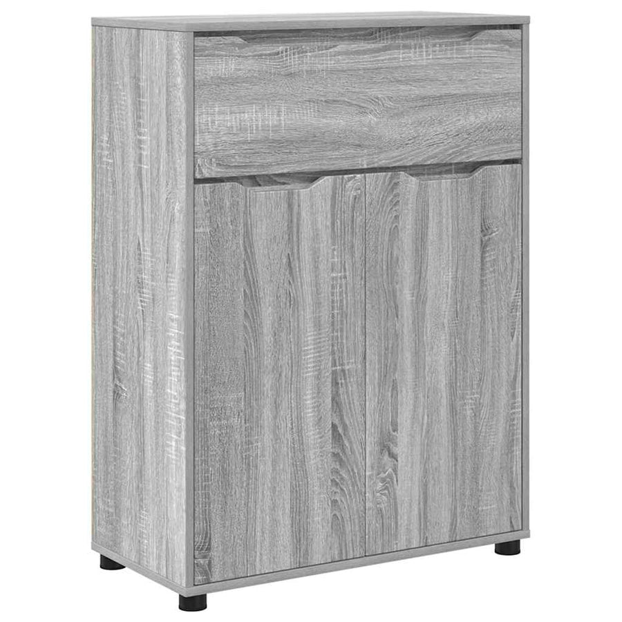 Badkamermeubelset met lade 3 pcs Grijs Sonoma Bewerkt hout