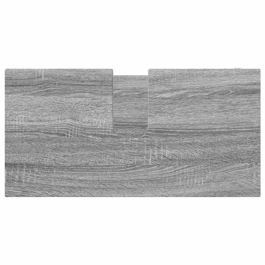 Badkamermeubelset met lade 3 pcs Grijs Sonoma Bewerkt hout