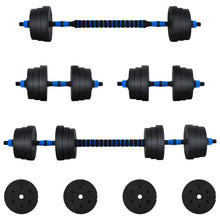 2-In-1 Halter Set Zwart En Blauw 121 X 19,5 X 19,5 Cm Zwart met blauw zonder kettlebell