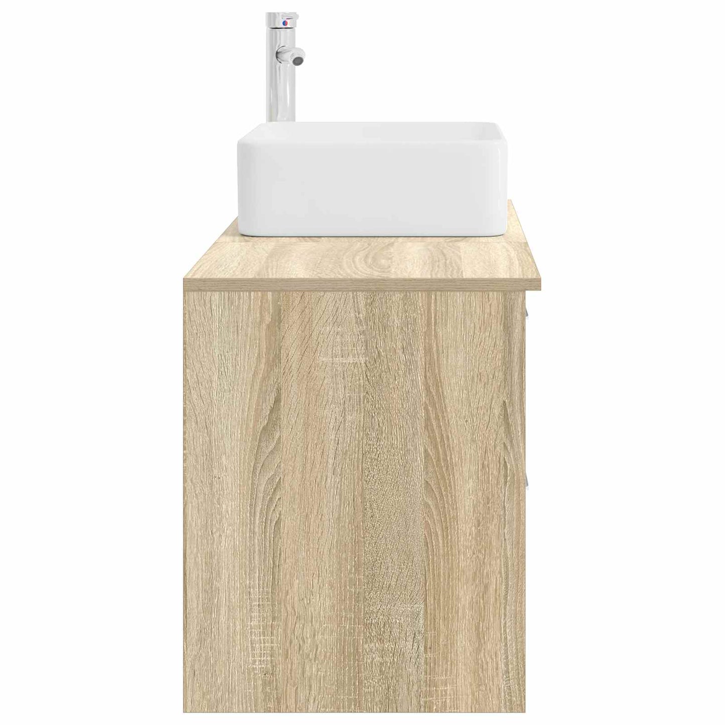 Badkamermeubelset 2 pcs Sonoma Eiken Bewerkt hout