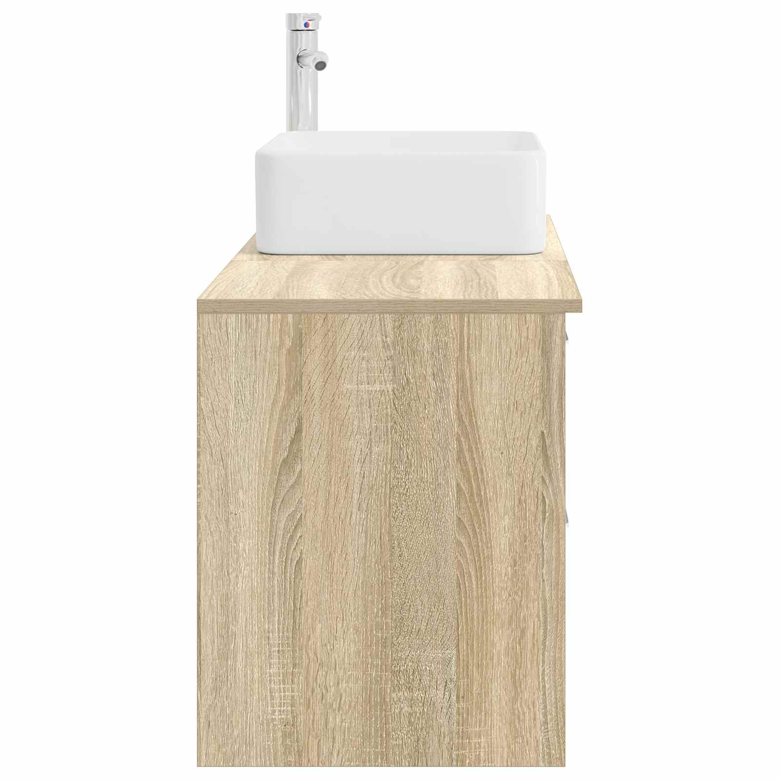 Badkamermeubelset 2 pcs Sonoma Eiken Bewerkt hout