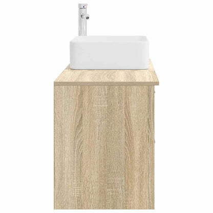 Badkamermeubelset 2 pcs Sonoma Eiken Bewerkt hout