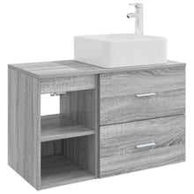 Badkamermeubelset 2 pcs Grijs Sonoma Bewerkt hout