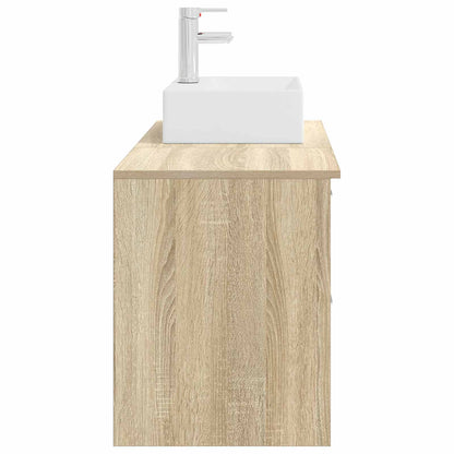 Badkamermeubelset 2 pcs Sonoma Eiken Bewerkt hout