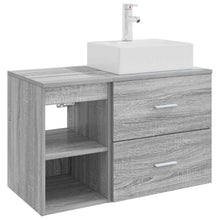 Badkamermeubelset 2 pcs Grijs Sonoma Bewerkt hout