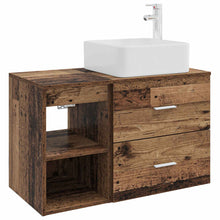 Badkamermeubelset 2 pcs Oud hout Bewerkt hout