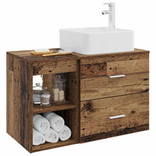 Badkamermeubelset 2 pcs Oud hout Bewerkt hout