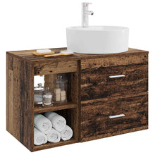 Badkamermeubelset 2 pcs Oud hout Bewerkt hout