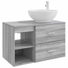 Badkamermeubelset 2 pcs Grijs Sonoma Bewerkt hout
