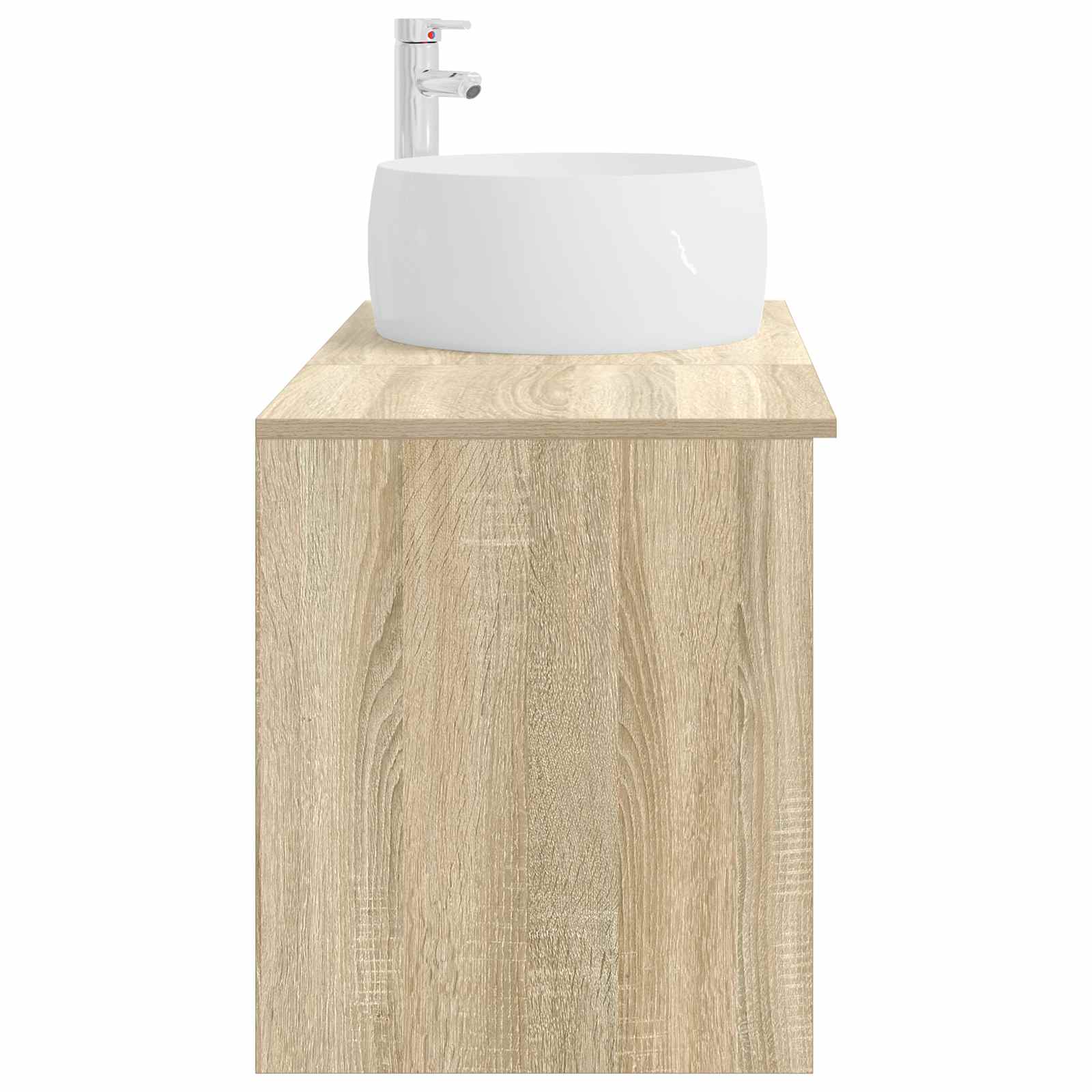Badkamermeubelset 2 pcs Sonoma Eiken Bewerkt hout
