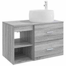 Badkamermeubelset 2 pcs Grijs Sonoma Bewerkt hout