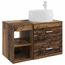 Badkamermeubelset 2 pcs Oud hout Bewerkt hout