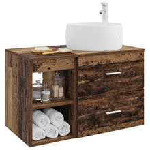Badkamermeubelset 2 pcs Oud hout Bewerkt hout