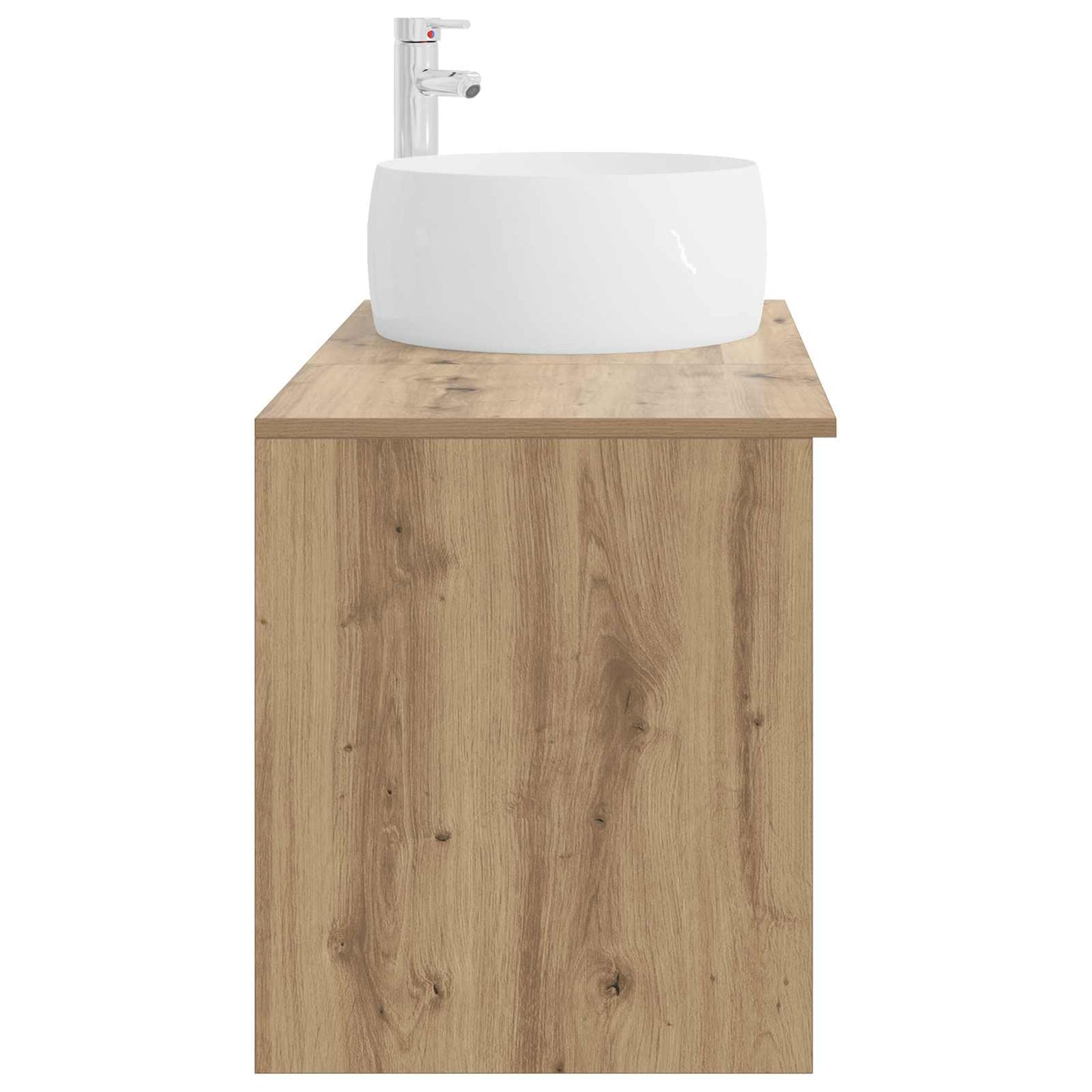 Badkamermeubelset 2 pcs Artisanaal eiken Bewerkt hout