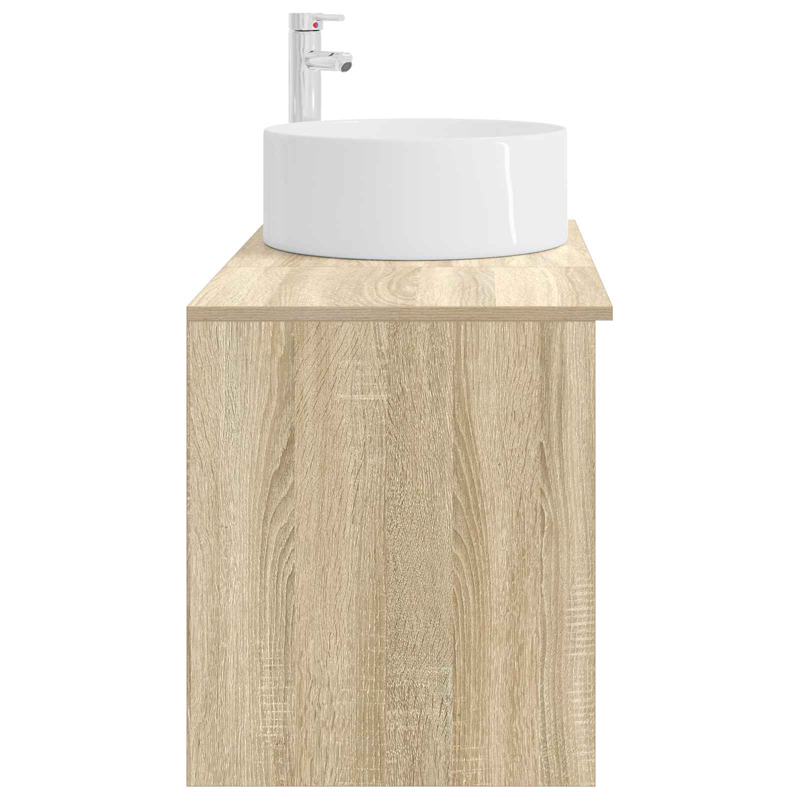 Badkamermeubelset 2 pcs Sonoma Eiken Bewerkt hout