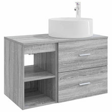 Badkamermeubelset 2 pcs Grijs Sonoma Bewerkt hout