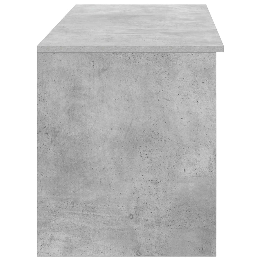 Badkamermeubelset 2 pcs Betongrijs Bewerkt hout