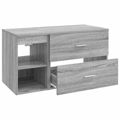 Badkamermeubelset 2 pcs Grijs Sonoma Bewerkt hout