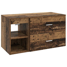 Badkamermeubelset 2 pcs Oud hout Bewerkt hout
