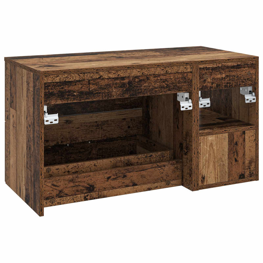 Badkamermeubelset 2 pcs Oud hout Bewerkt hout
