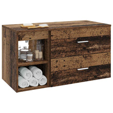 Badkamermeubelset 2 pcs Oud hout Bewerkt hout