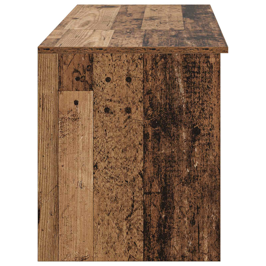 Badkamermeubelset 2 pcs Oud hout Bewerkt hout