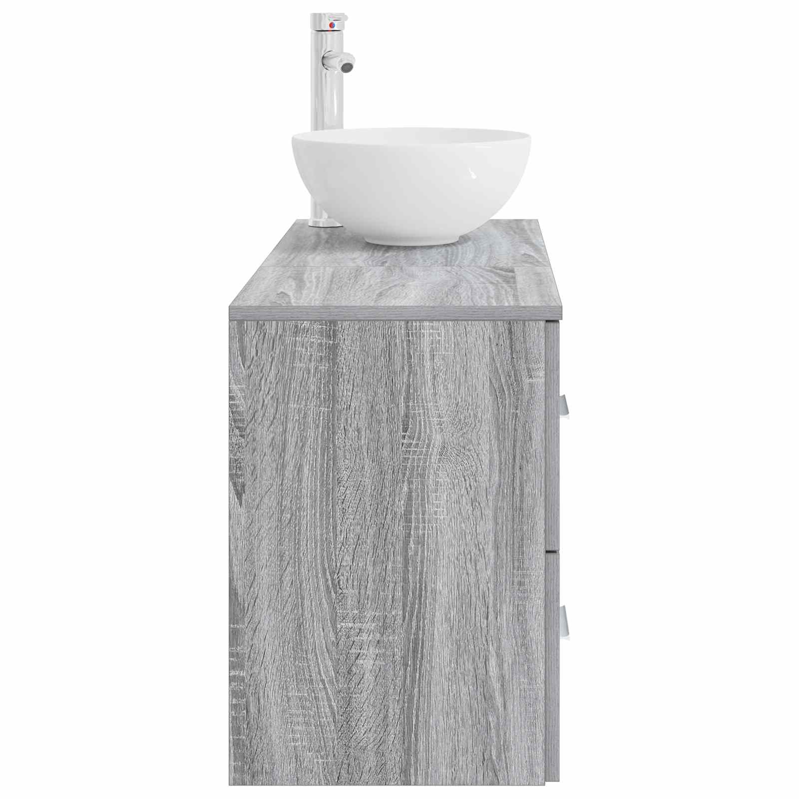 Badkamermeubelset 2 pcs Grijs Sonoma Bewerkt hout