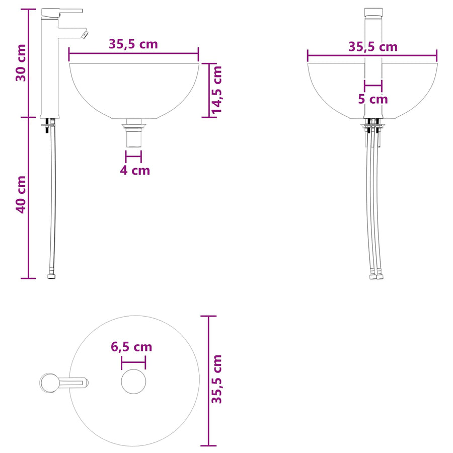 Badkamermeubelset 2 pcs Oud hout Bewerkt hout